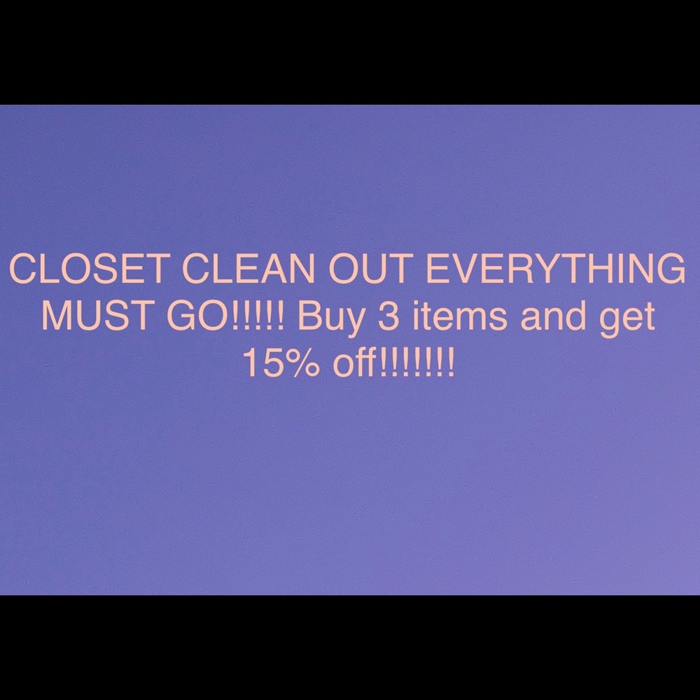 FALL CLOSET CLEAN OUT